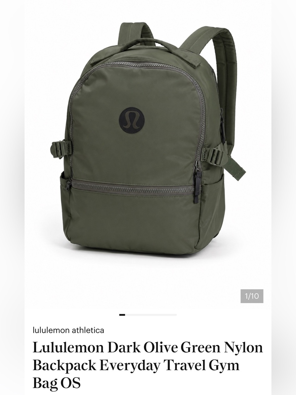 lululemon athletica Men's Dark Olive Green Backpack